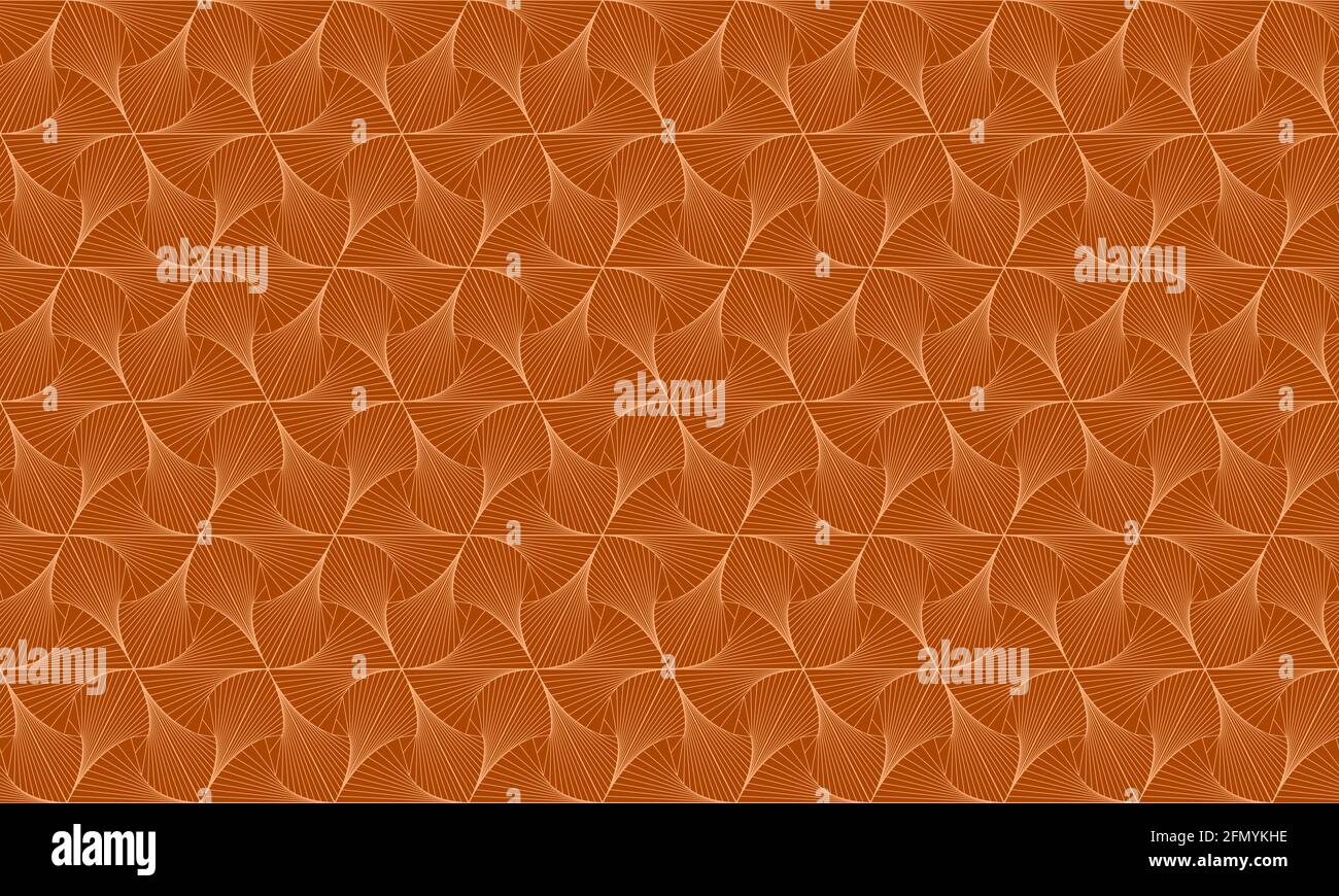 Motif géométrique orange sans couture. Arrière-plan abstrait pour le papier peint, la texture, le tissu et d'autres motifs. Résolution 4K. Vecteur. Illustration de Vecteur