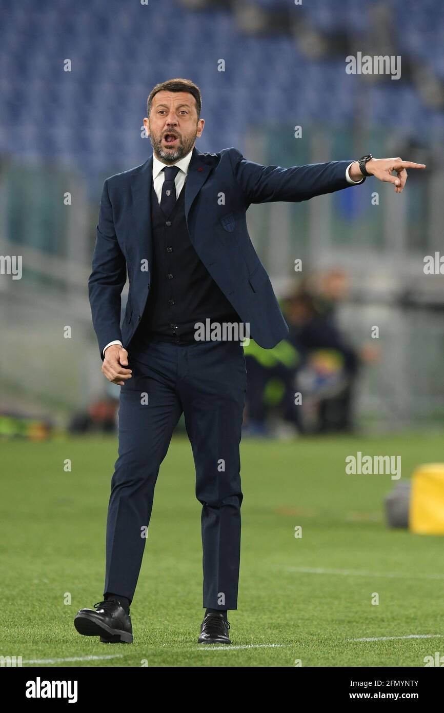 Stadio Olimpico, Rome, Italie, 12 mai 2021, Roberto d'aversa (Parme ) pendant SS Lazio vs Parme Calcio, football italien série A match - photo Claudio Pasquazi / LM Banque D'Images