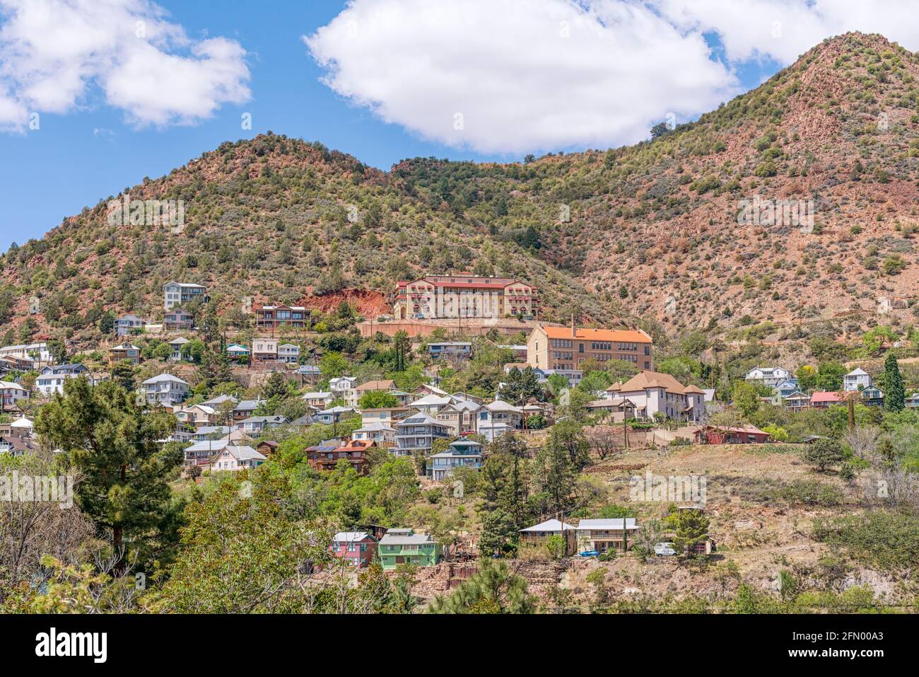 Vue sur la ville de Jérôme. Comté de Yavapai, Arizona, États-Unis. Banque D'Images