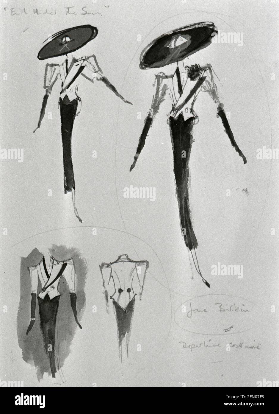 Le mal sous le soleil (1982) Jane Birkin, conception de costume pour les étoiles dans le film Date: 1982 Banque D'Images