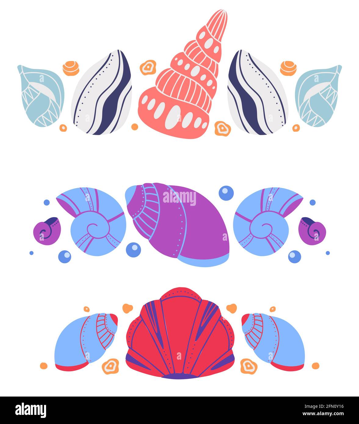 Jeu D Entretoises Avec Coquillages Sable Et Bulles Element De Conception D Ocean Vectoriel Delimiteurs De Texte Marin De Bebe Plats Dessines A La Main Pour L Article L Invitation Et Image Vectorielle Stock Alamy