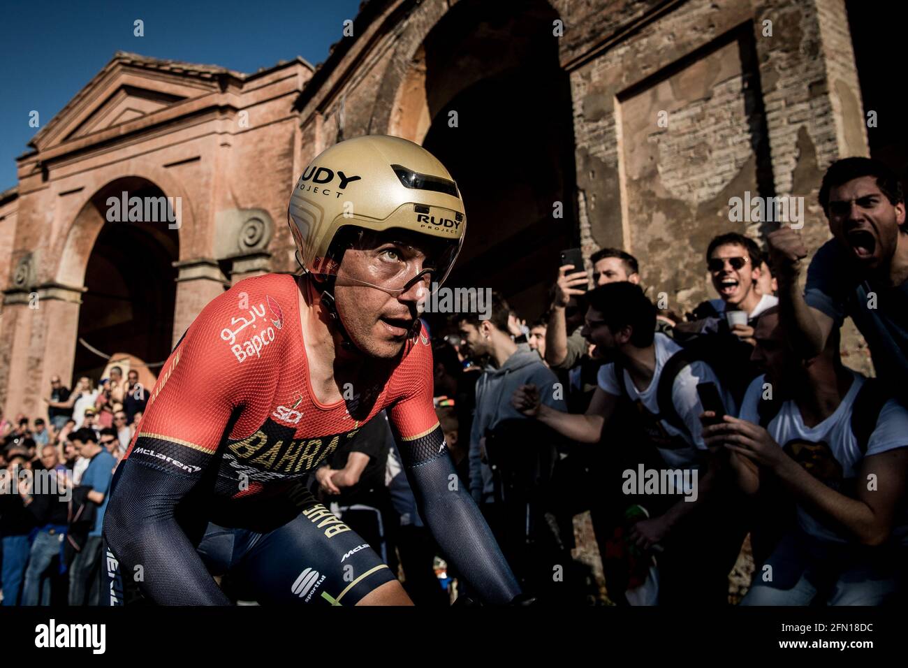 11/05/2019 Giro d'Italia phase 1. Essai de temps individuel. Bologne. Domenico Pozzovivo. Banque D'Images