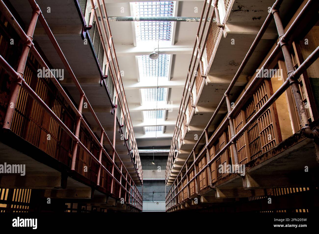 Prison fédérale d'Alcatraz - « The Rock » en Californie Banque D'Images
