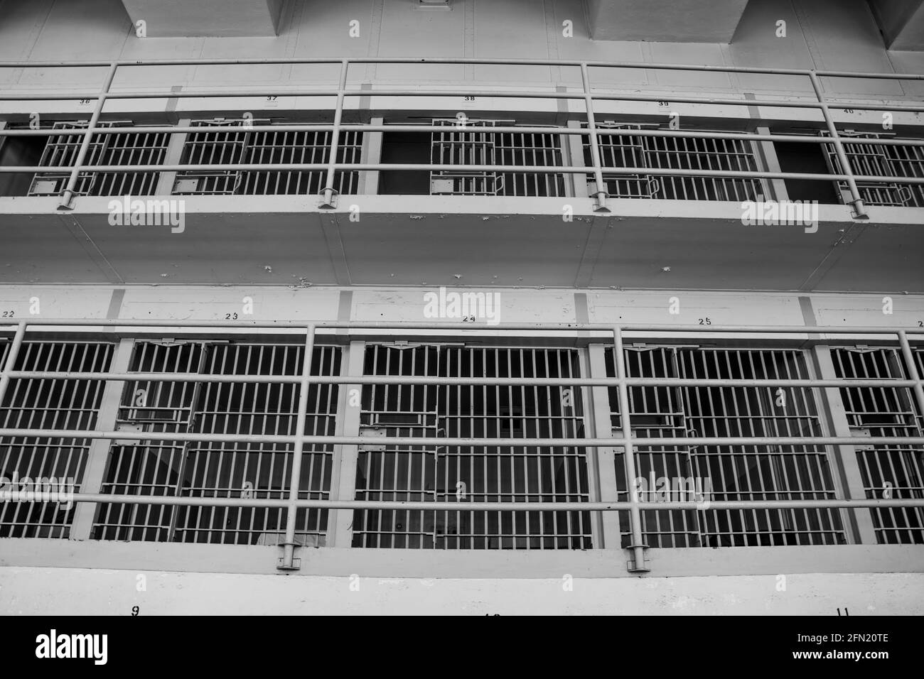 Prison fédérale d'Alcatraz - « The Rock » en Californie Banque D'Images