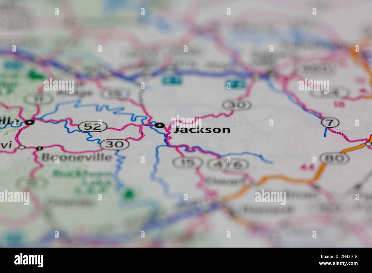 Jackson map Banque de photographies et d’images à haute résolution - Alamy