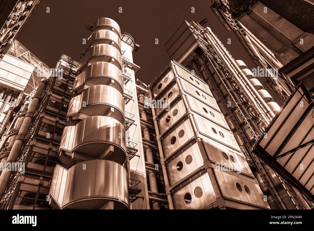 Lloyds Insurance Building à Lime Street, Londres Banque D'Images