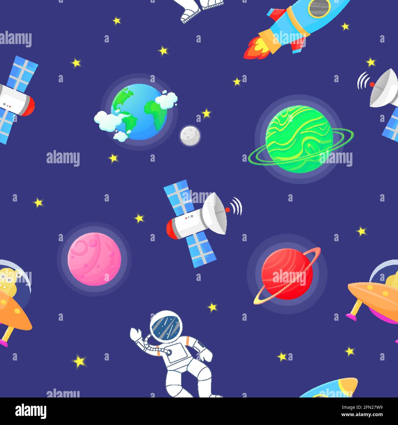 Outer Space abat-jour Idéal Pour Correspondre à fusées spatiales Papier peint Espace couettes