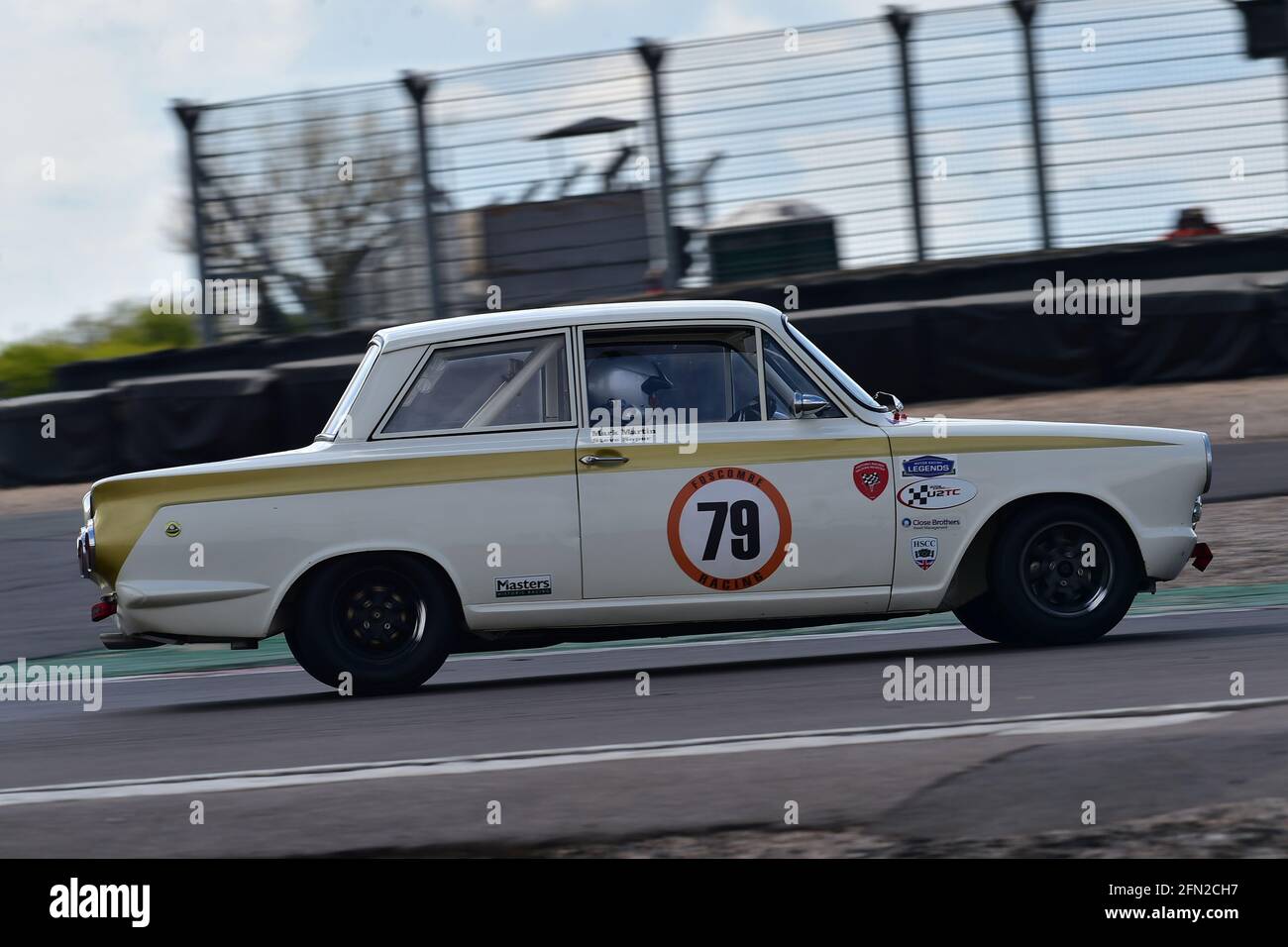 Mark Martin, Ford Lotus Cortina, Historic Touring car Challenge, HTCC, Tony dron Trophy, STCC, U2TC, Donington Historic Festival, Donington Park, Engla Banque D'Images