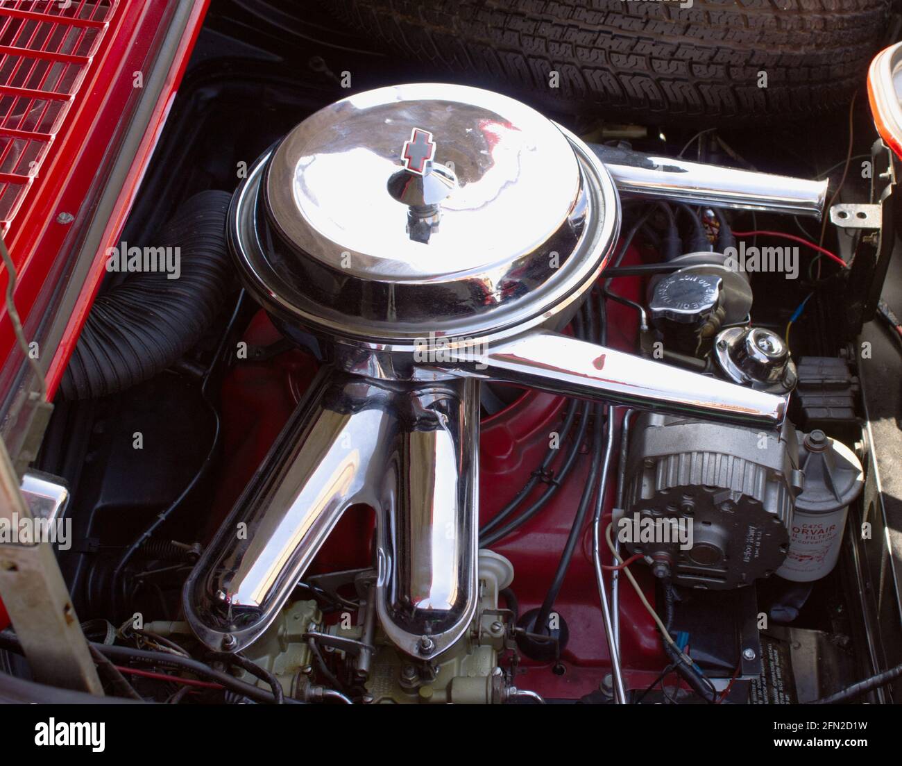 Un moteur Corvair de Chevrolet Photo Stock - Alamy