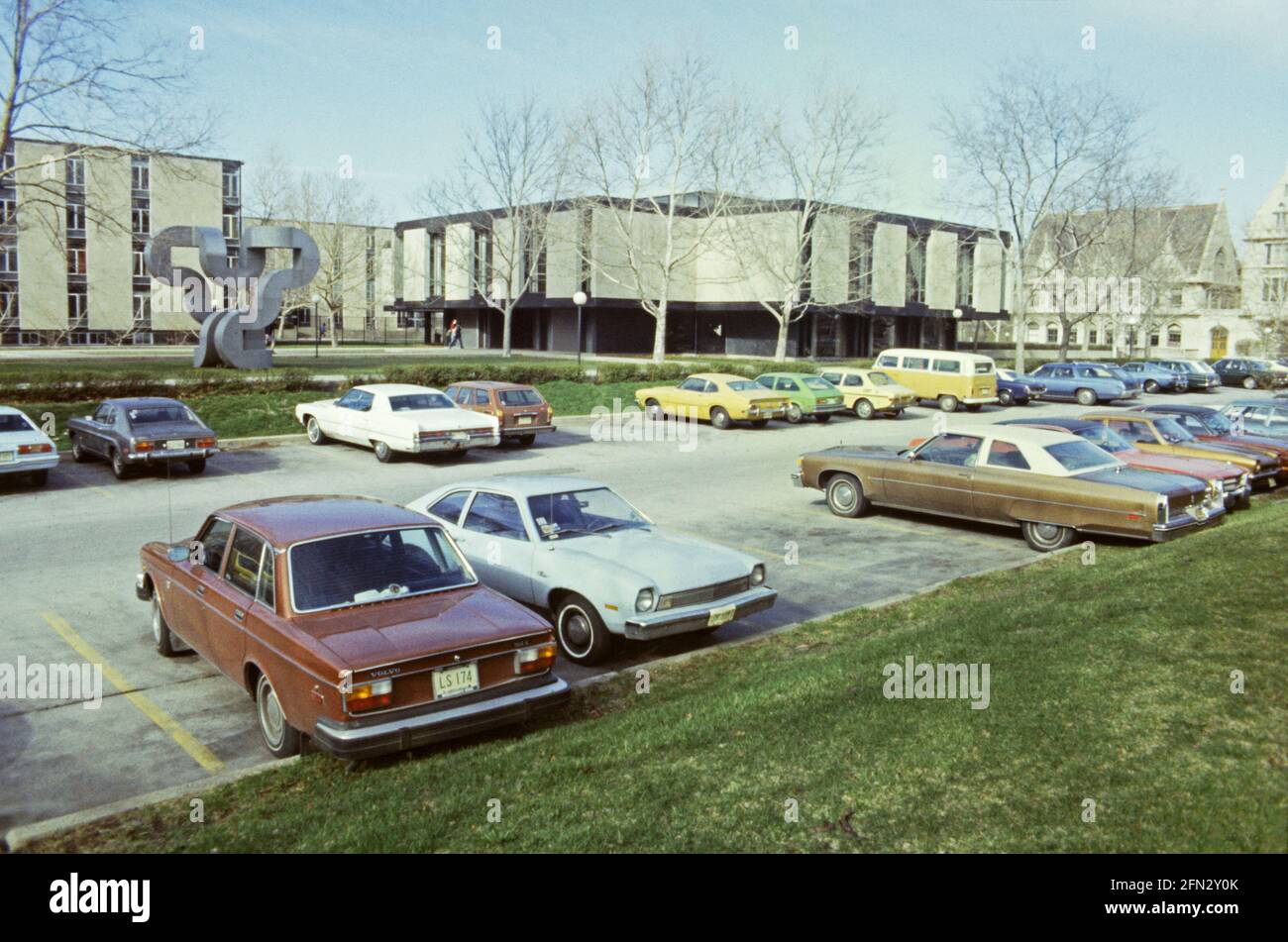 Université de Chicago, Chicago il., États-Unis, 1977 Banque D'Images