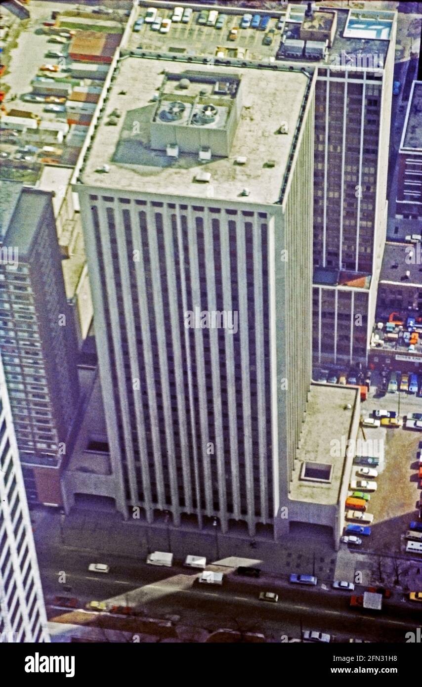 Sityscape, Chicago il, États-Unis, 1977 Banque D'Images