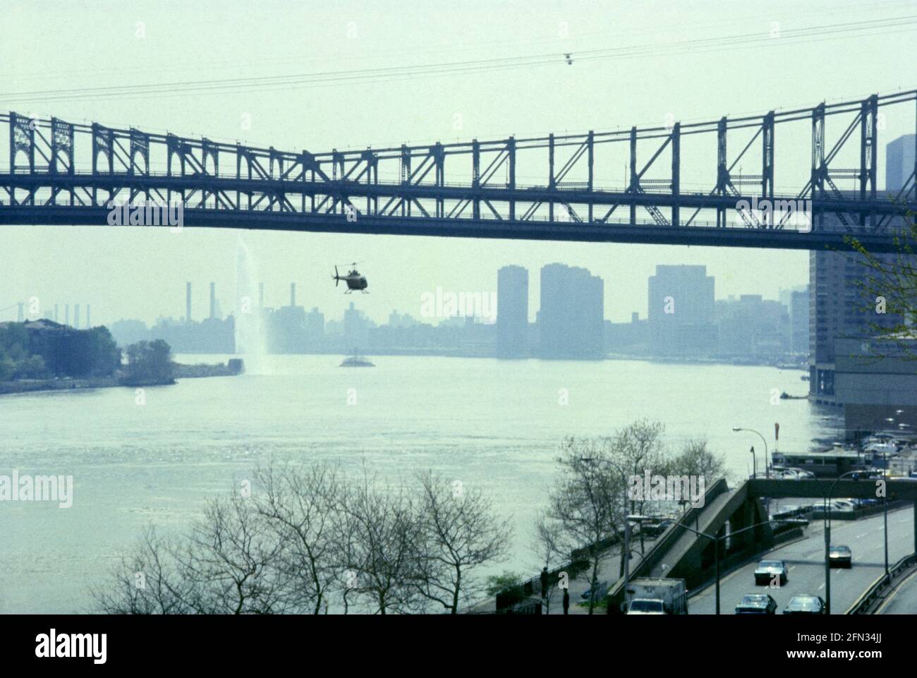 Bridge, New York, États-Unis, avril 1977 Banque D'Images