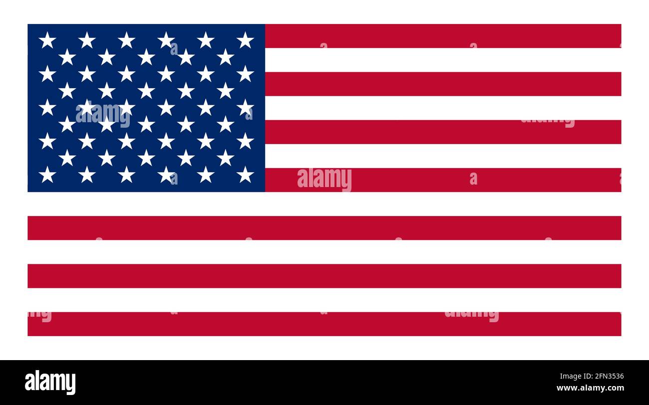 Véritable drapeau des États-Unis d'Amérique Illustration de Vecteur
