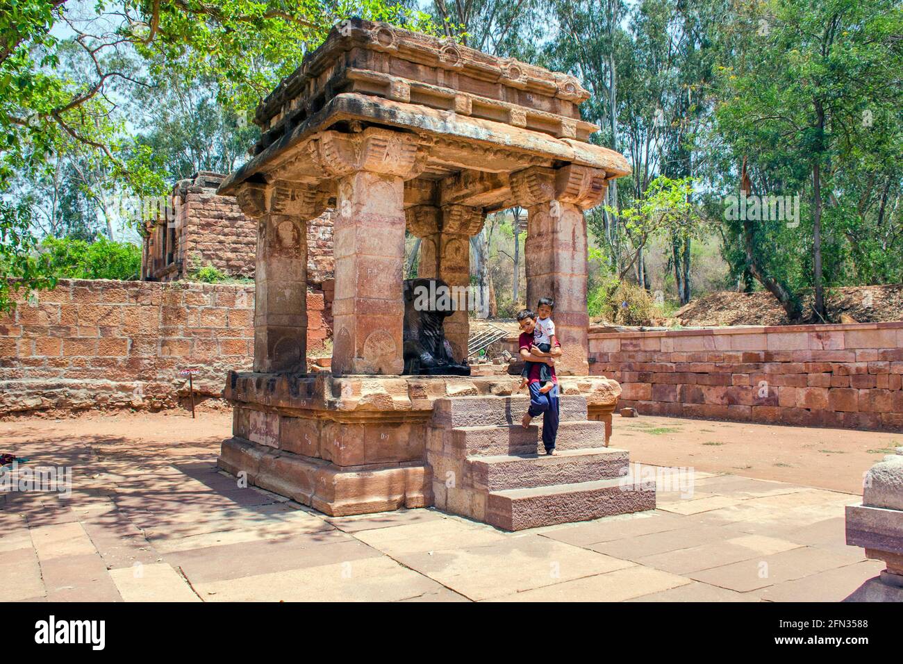 Image de l'ancien temple complexe à badami Karnataka inde. Banque D'Images