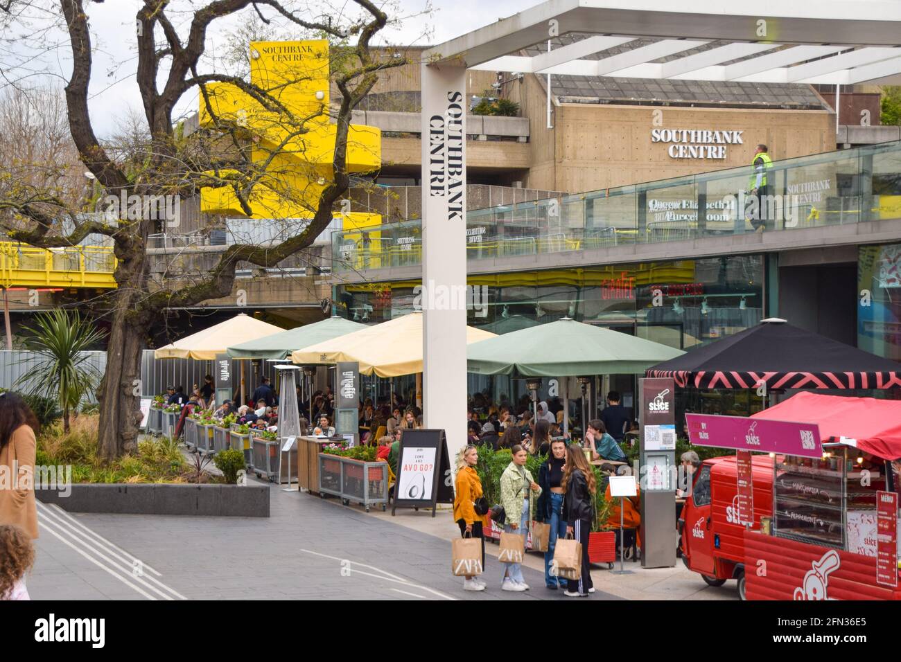 Restaurants et cafés à Southbank Center, Londres, Royaume-Uni, 2021. Banque D'Images