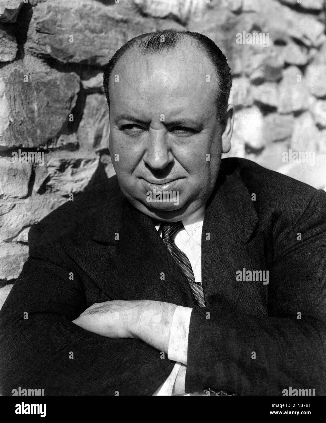 Directeur ALFRED HITCHCOCK Portrait de ST. HILAIRE publicité pour LE producteur 1945 SPELLIK David O. Selznick Vanguard films / Selznick International Pictures / United Artists Banque D'Images