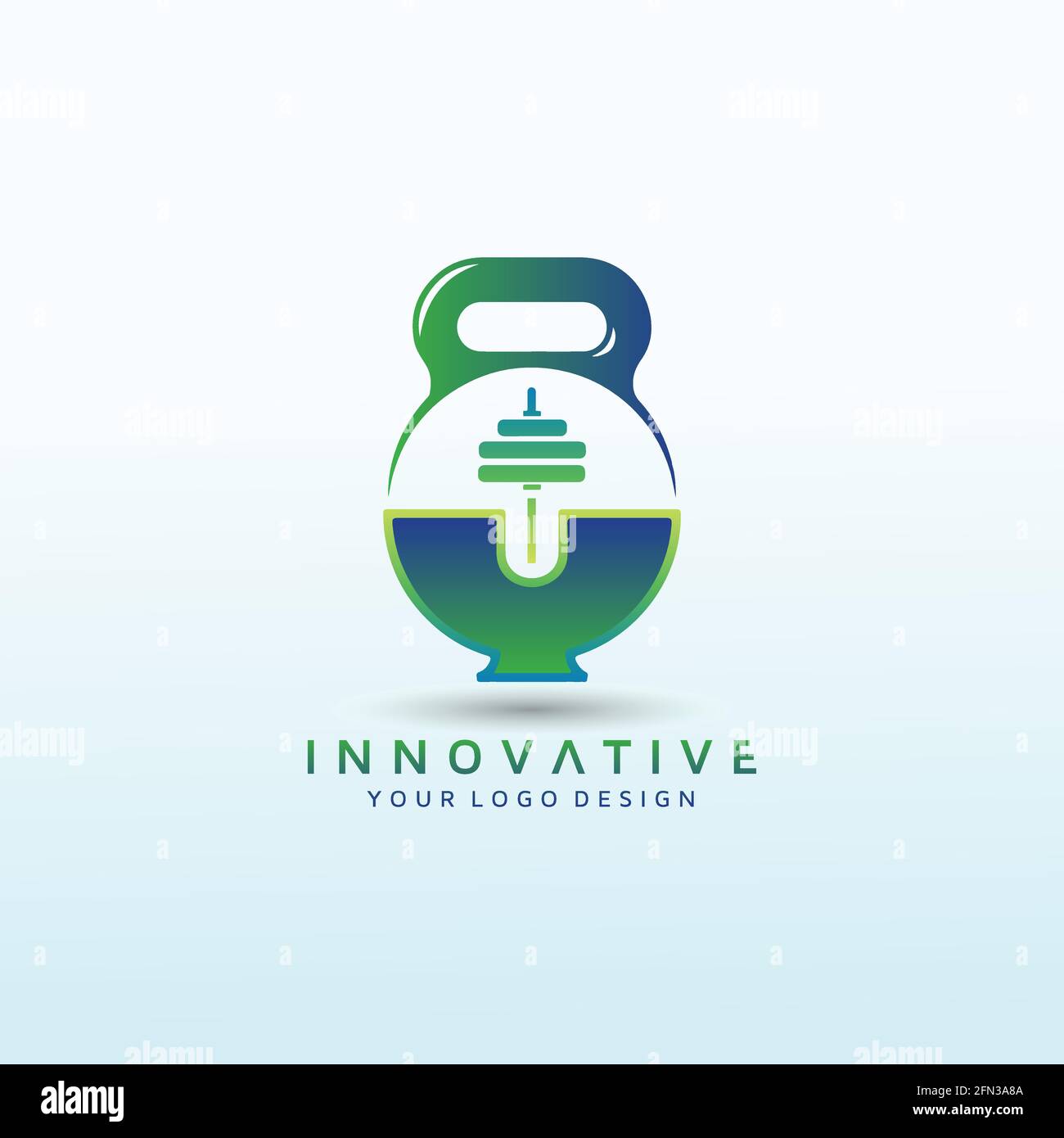 Logo de forme physique médical et pharmaceutique Illustration de Vecteur