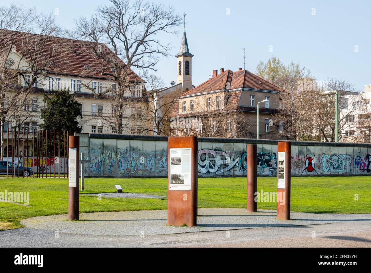 Gedenkstätte Berliner Mauer, Mémorial du mur de Berlin, Allemagne Banque D'Images