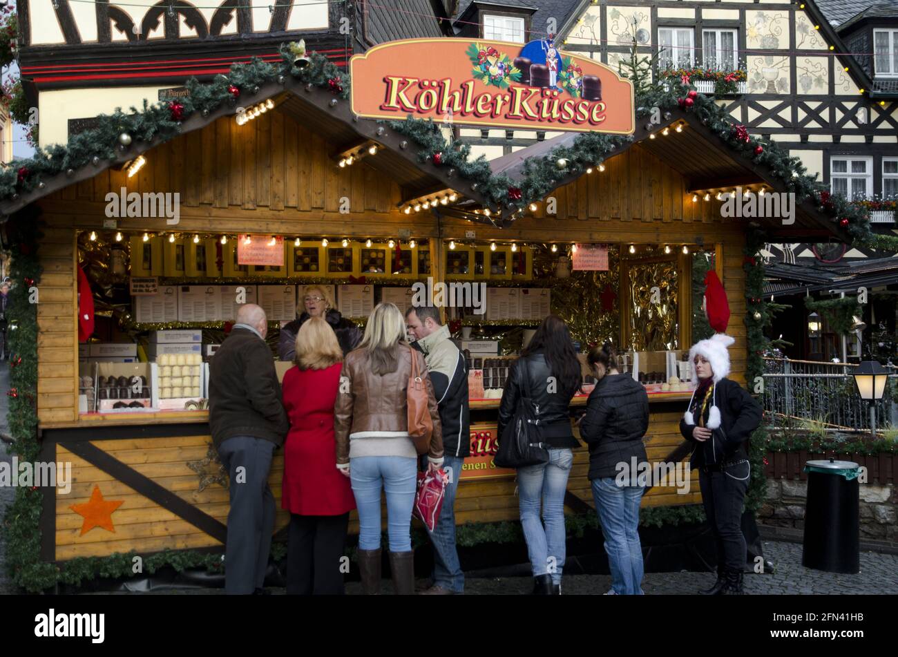 Marché de Noël de Rudesheim Banque D'Images