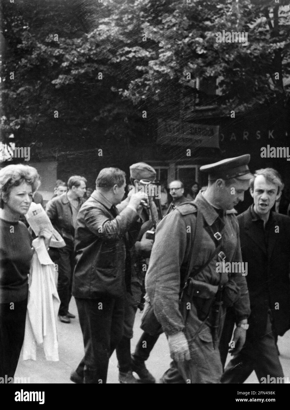 Géographie/voyage, Tchéquie, Printemps de Prague, 1968, occupation par les troupes du Pacte de Varsovie, INFO-DROITS-SUPPLÉMENTAIRES-HABILITATION-NON-DISPONIBLE Banque D'Images