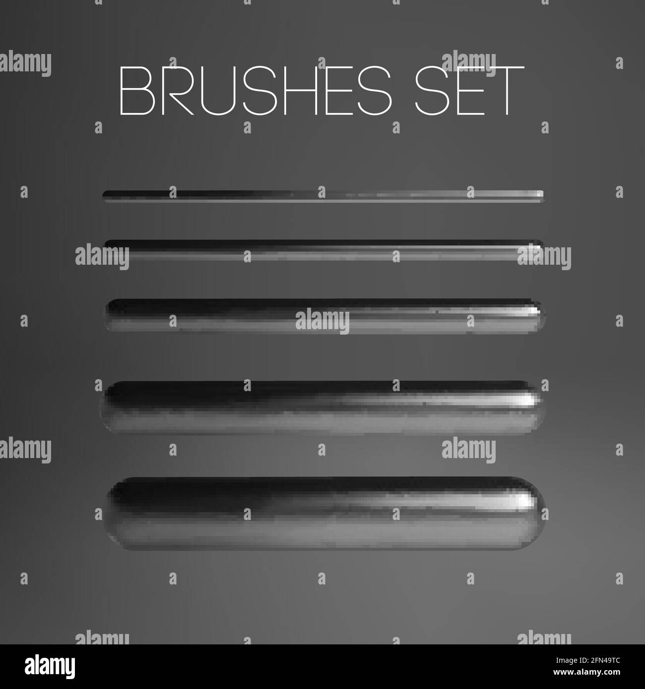 Trait de pinceau Vector Silver. Maille de brosse dorée isolée. Texture or abstrait modèle d'art décoration de fête. Illustration de Vecteur