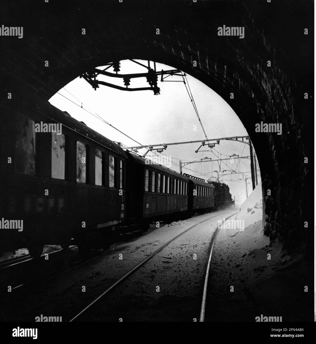 Transport / transport, chemin de fer, tunnel, DROITS-SUPPLÉMENTAIRES-AUTORISATION-INFO-NON-DISPONIBLE Banque D'Images