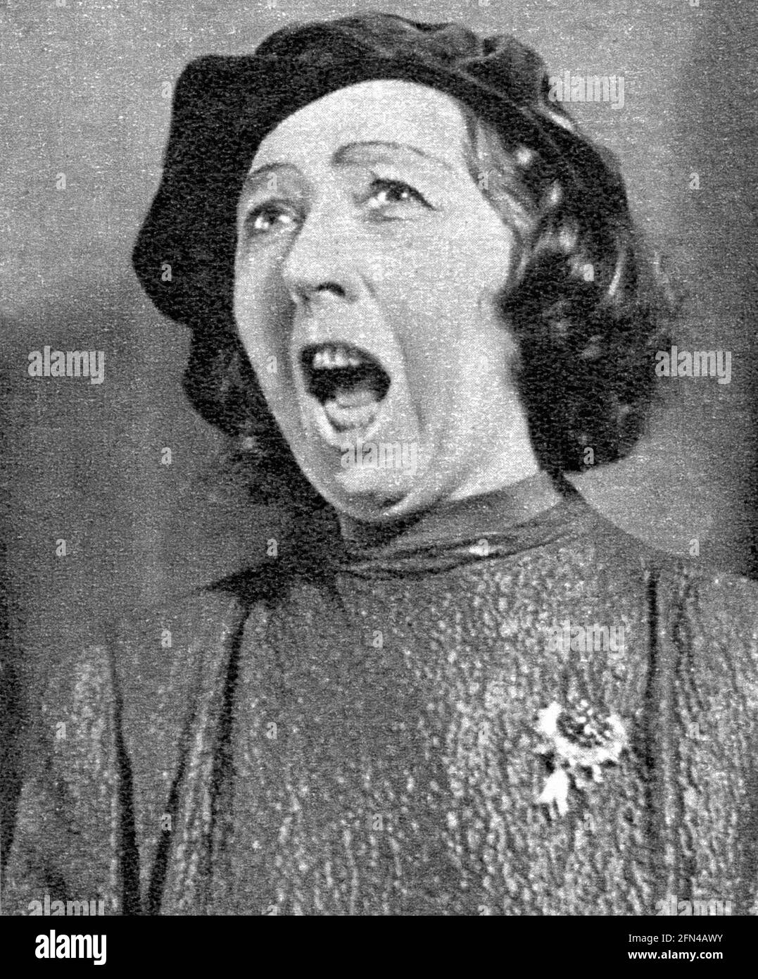 Waldoff, Claire, 21.10.1884 - 22.1.1957, artiste de cabaret allemand, portrait, ANNÉES 1930, INFO-AUTORISATION-DROITS-SUPPLÉMENTAIRES-NON-DISPONIBLE Banque D'Images
