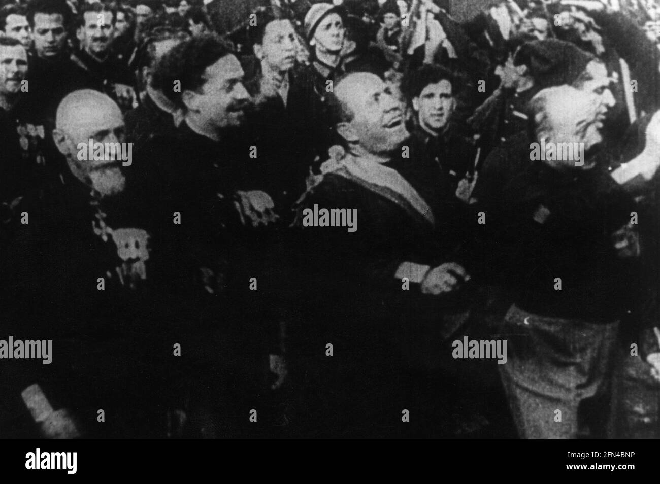 Mussolini, Benito, 29.7.1883 - 28.4.1945, politicien italien, Premier ministre 30.10.1922 - 25.7.1943, victoire des fascistes, USAGE ÉDITORIAL EXCLUSIF Banque D'Images