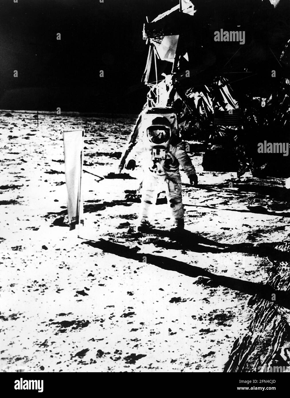 Astronautique, Apollo 11, atterrissage sur la lune, Edwin Aldrin sur la lune, juillet 1969, historique, historique, INFO-DROITS-SUPPLÉMENTAIRES-NON-DISPONIBLE Banque D'Images