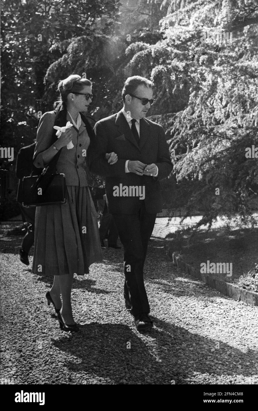 Kelly, Grace, 12.11.1929 -, 14.9.1982, actrice américaine, Avec le Prince Rainier III, de Monaco, DES DROITS supplémentaires-AUTORISATION-INFO-NON-DISPONIBLES Banque D'Images