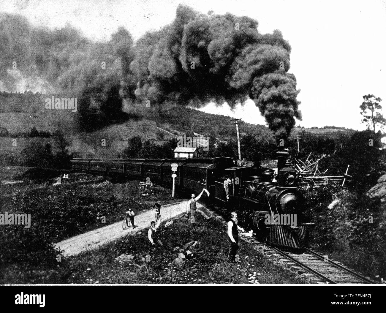 Transport / transport, chemin de fer, itinéraires, route de New York City à Buffalo, New York, DROITS-SUPPLÉMENTAIRES-AUTORISATION-INFO-NON-DISPONIBLE Banque D'Images