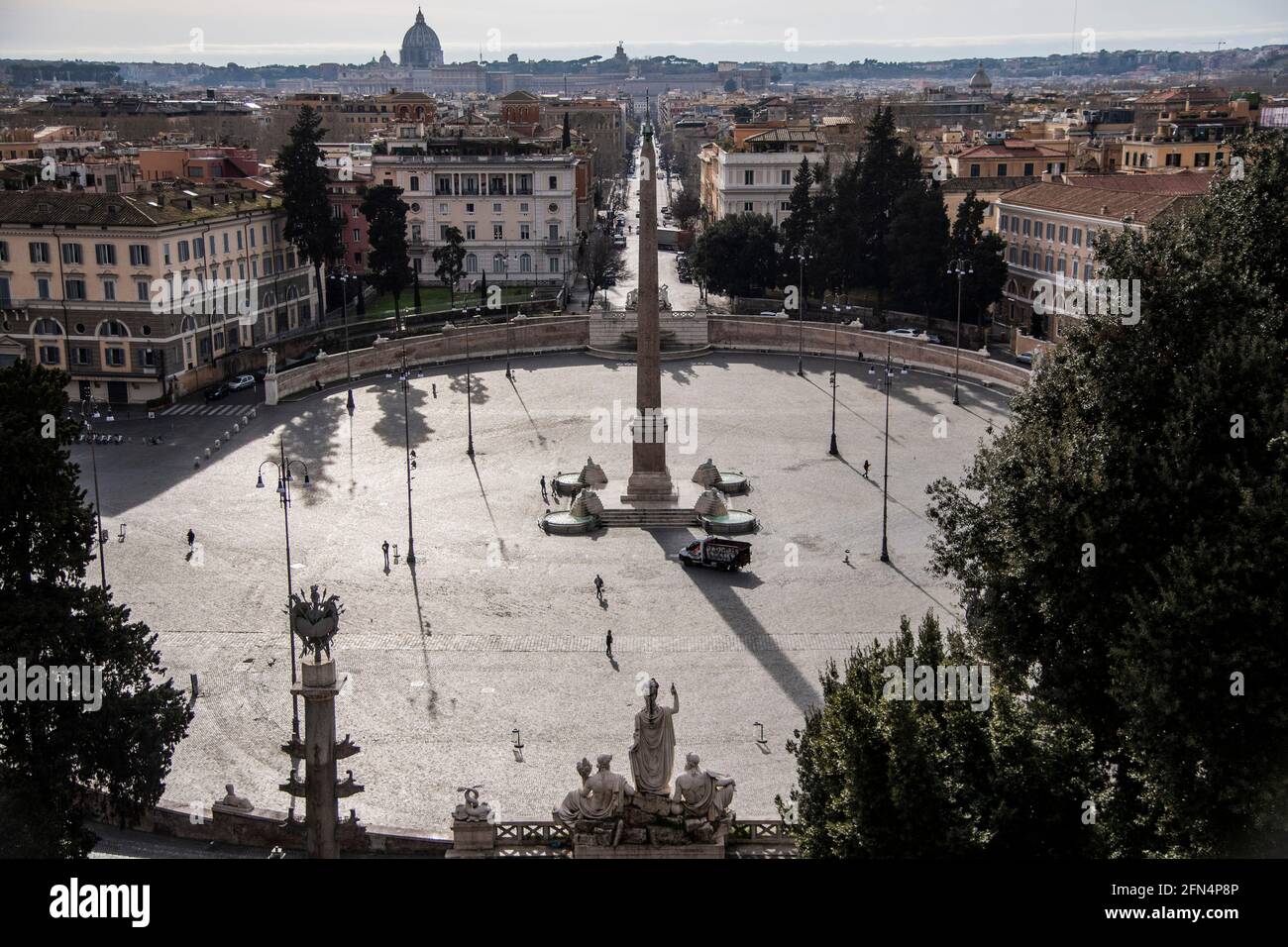 L'Italie, Lazio, Rome, Piazza del Popolo Banque D'Images