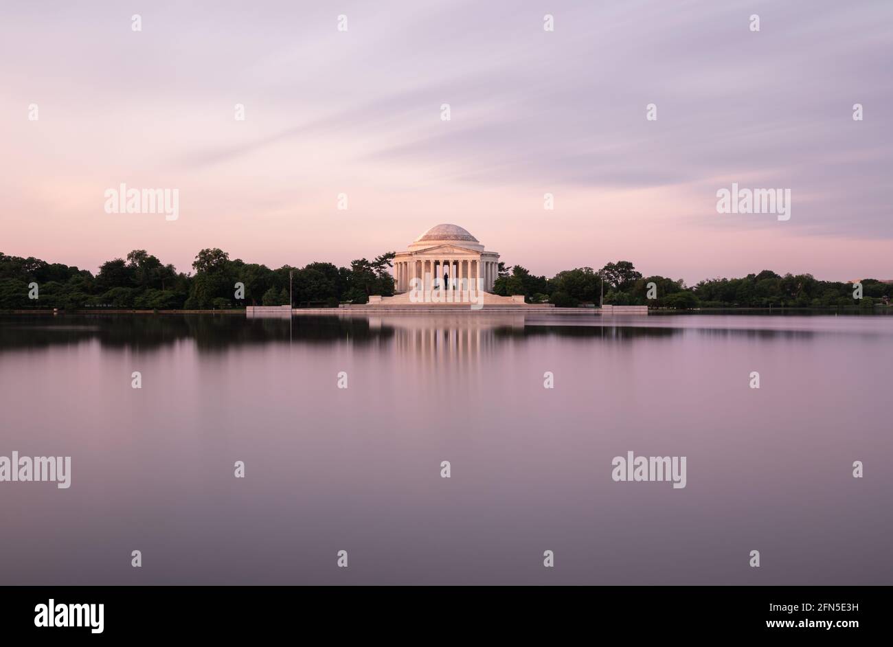 Jefferson Memorial à Dawn, Washington DC, États-Unis Banque D'Images