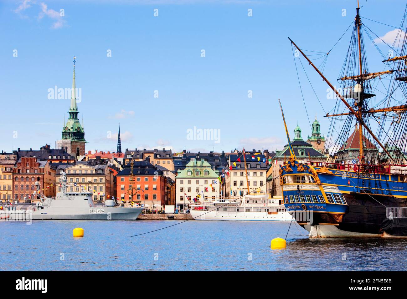 Suède Stockholm - la vieille ville. Banque D'Images