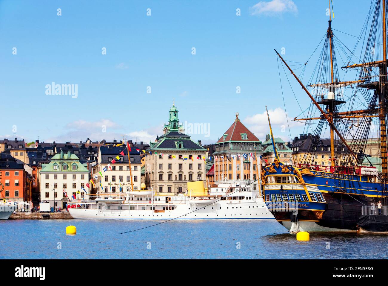Suède Stockholm - la vieille ville. Banque D'Images