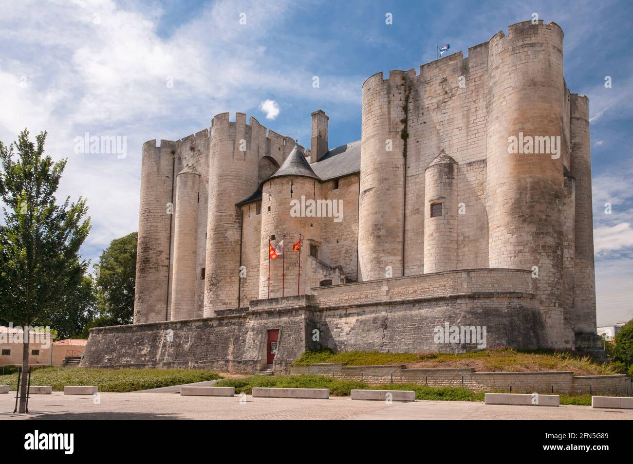 Le donjon médiéval (12ème siècle) à Niort, Deux-Sèvres (79), France, Nouvelle-Aquitaine Banque D'Images