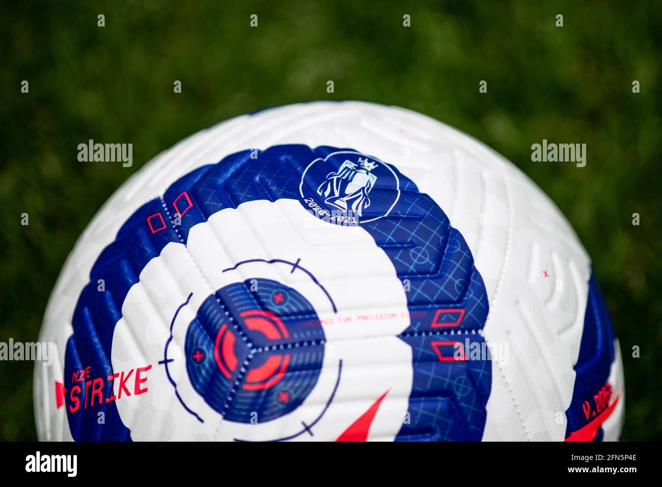 Gros plan sur Nike Flight football pour la Premier League 2020/21 Banque D'Images