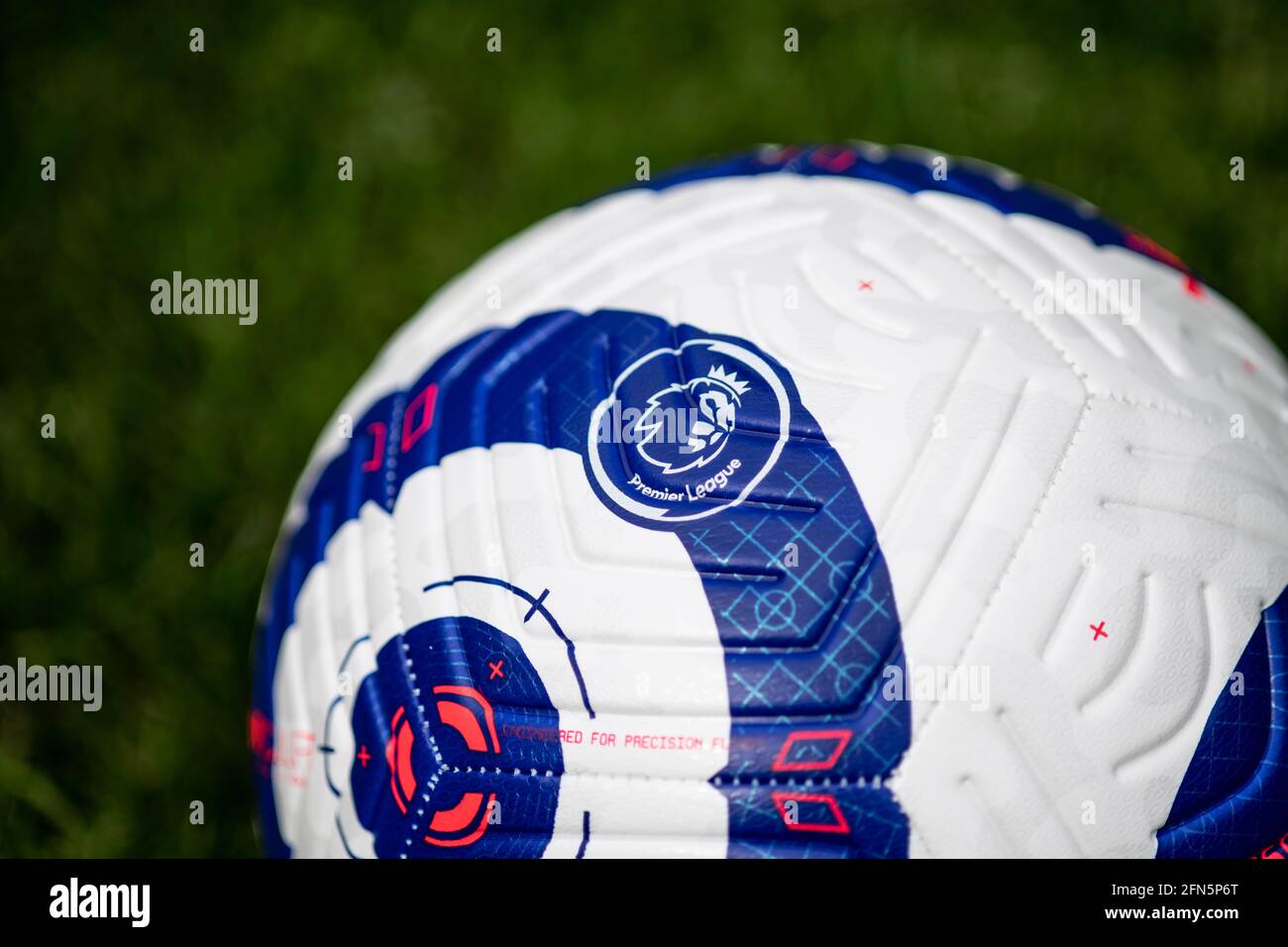 Gros plan sur Nike Flight football pour la Premier League 2020/21 Banque D'Images