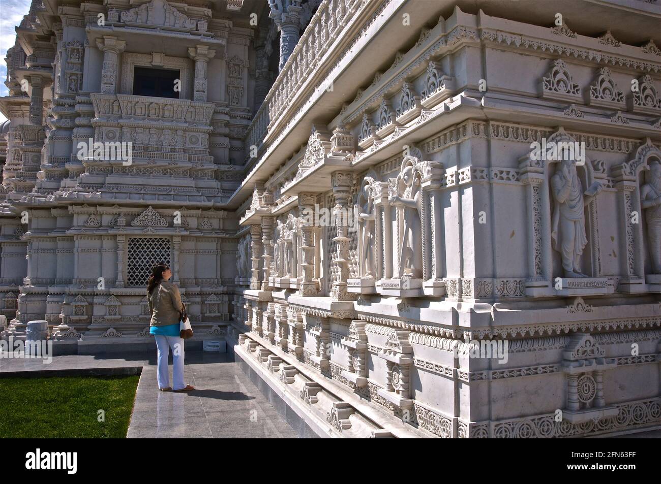 Etobicoke, Ontario / Canada - 24 mai 2009 : destination touristique - BAPS Shri Swaminarayan Mandir - un lieu de culte traditionnel hindou Banque D'Images