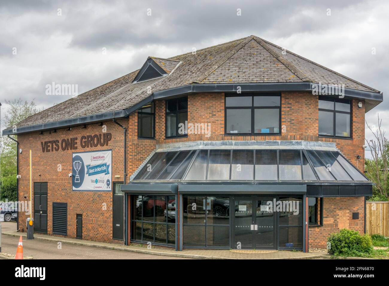 Locaux de Vets One Group vétérinaire pratique à King's Lynn. Banque D'Images