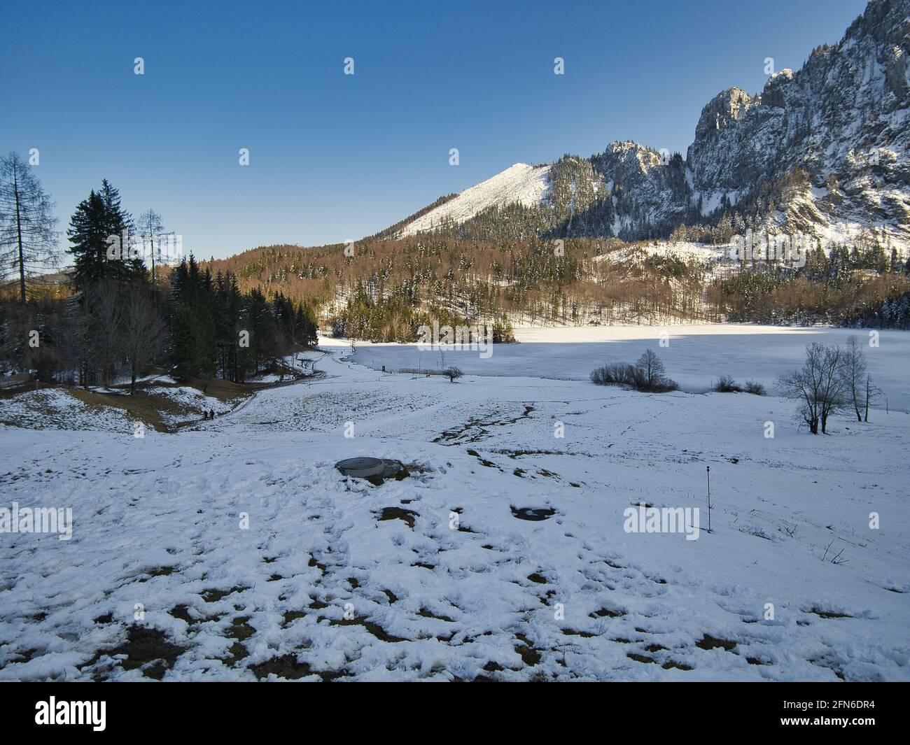 Laudachsee en hiver Banque D'Images