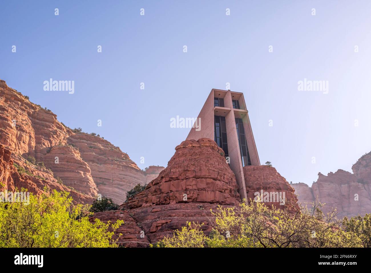 Chapelle de la Sainte Croix. Sedona, Arizona, États-Unis. Banque D'Images