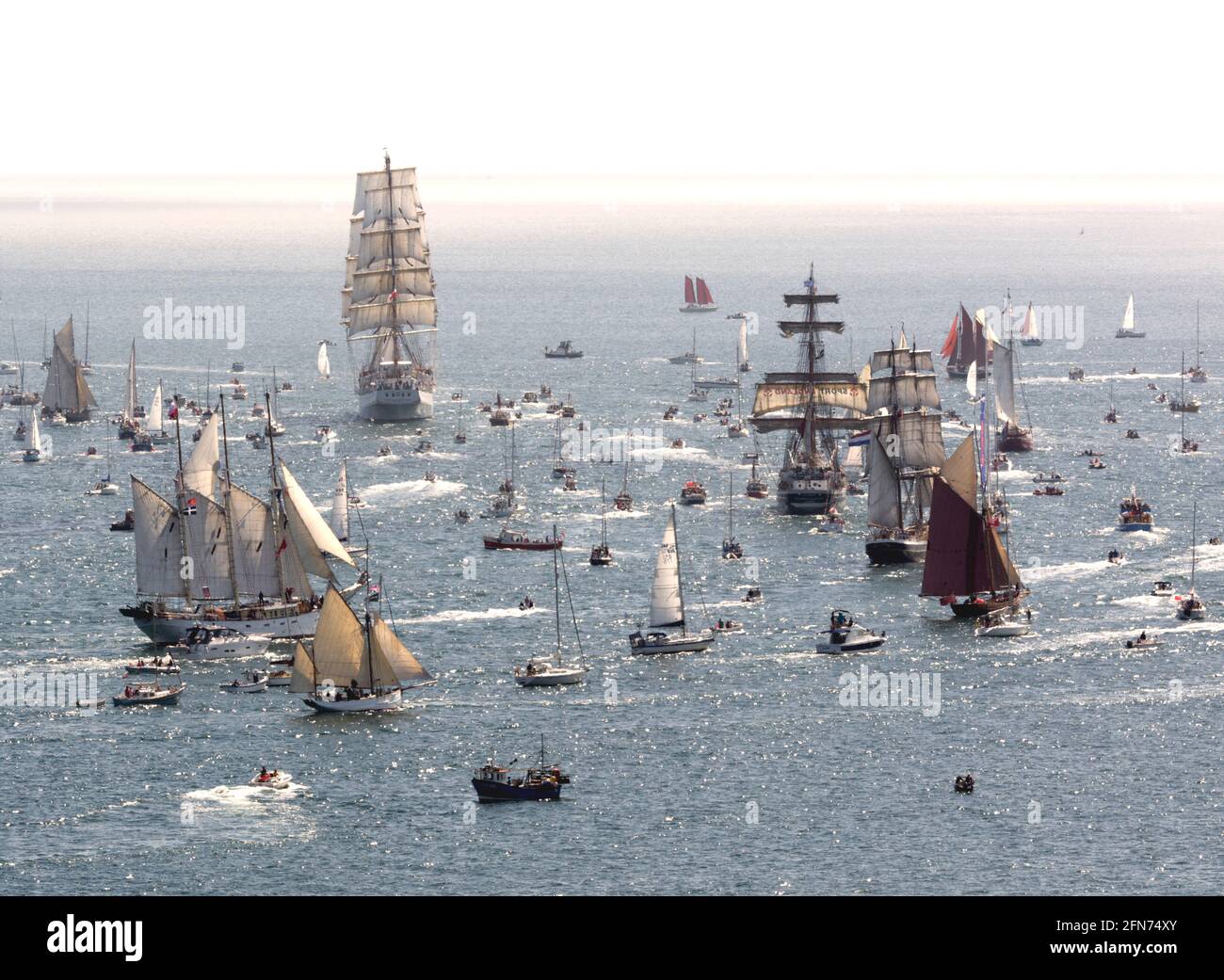 Tall Ships Race Falmouth Cornwall Banque D'Images