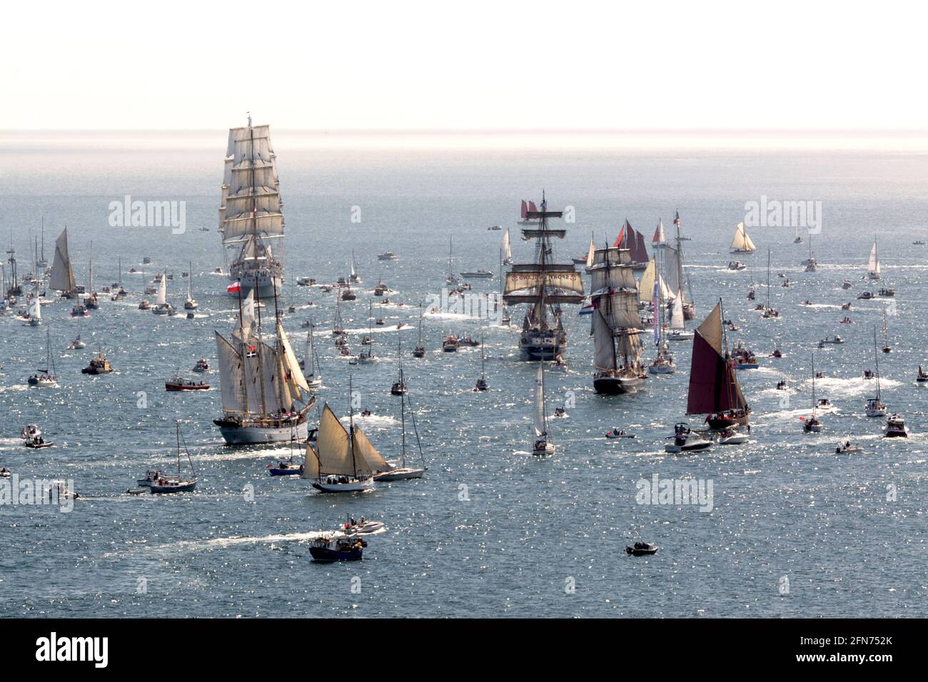 Tall Ships Race Falmouth Cornwall Banque D'Images