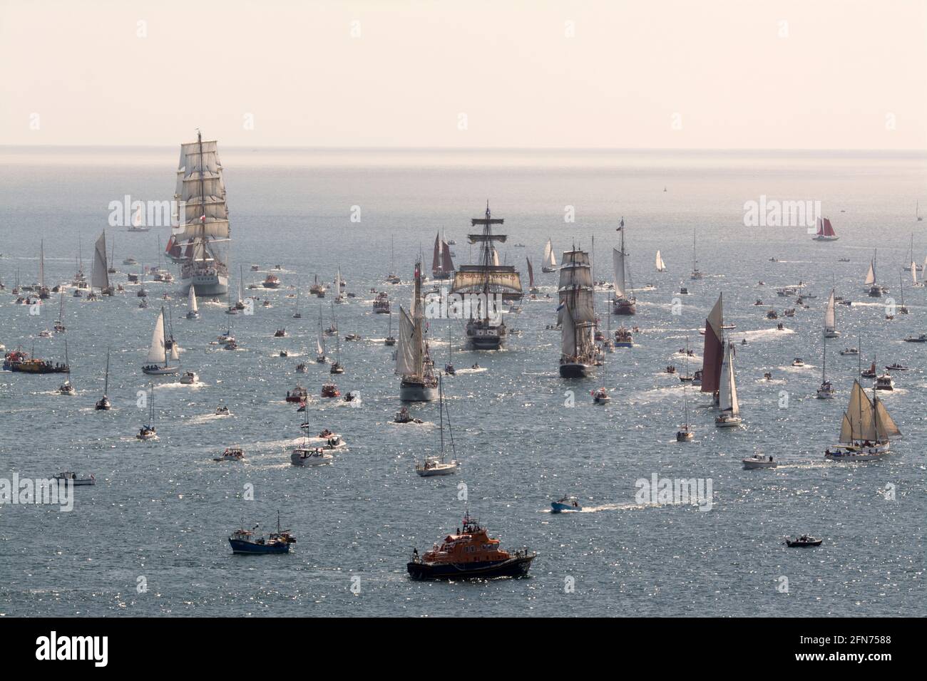 Tall Ships Race Falmouth Cornwall Banque D'Images