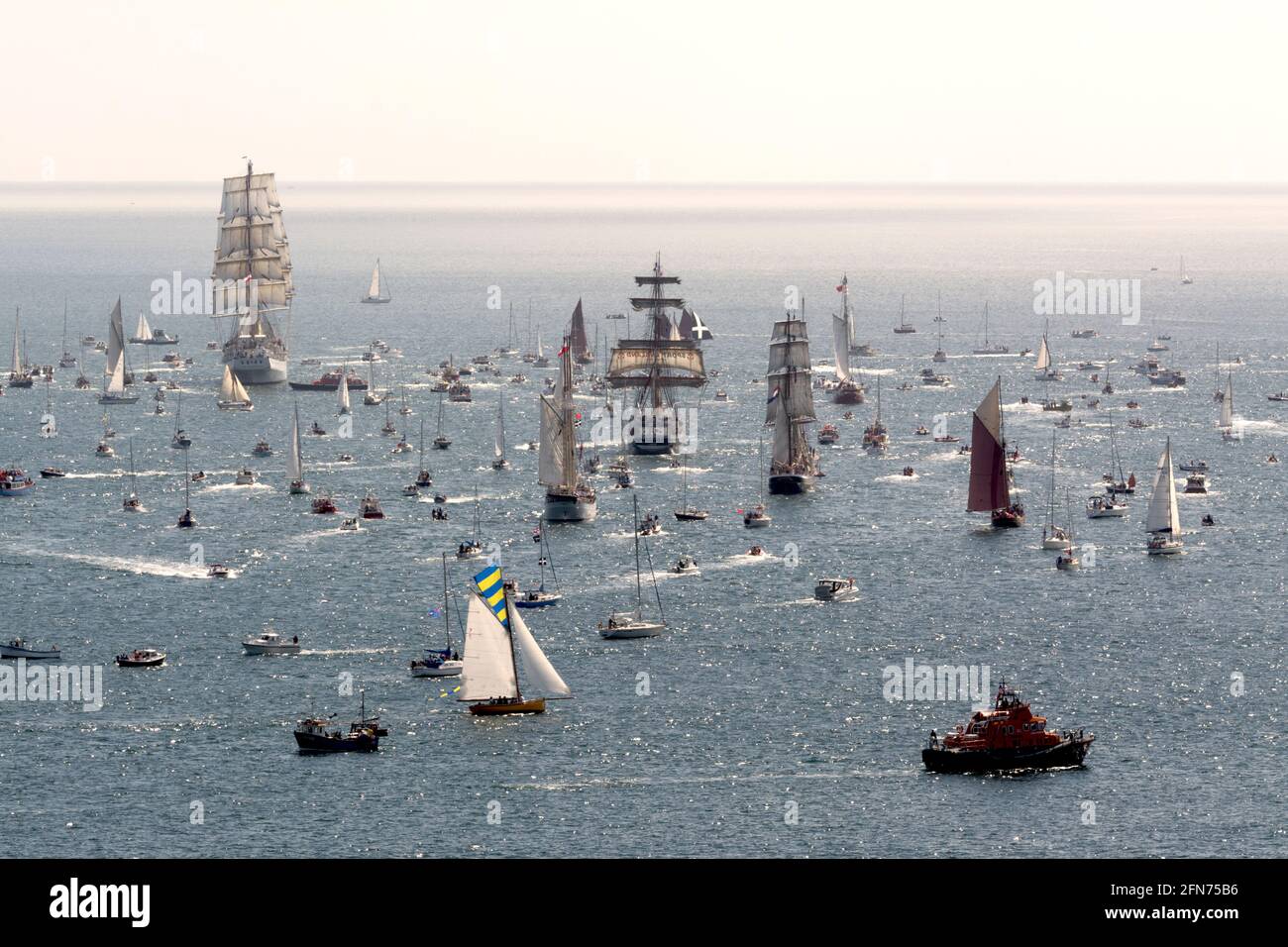 Tall Ships Race Falmouth Cornwall Banque D'Images