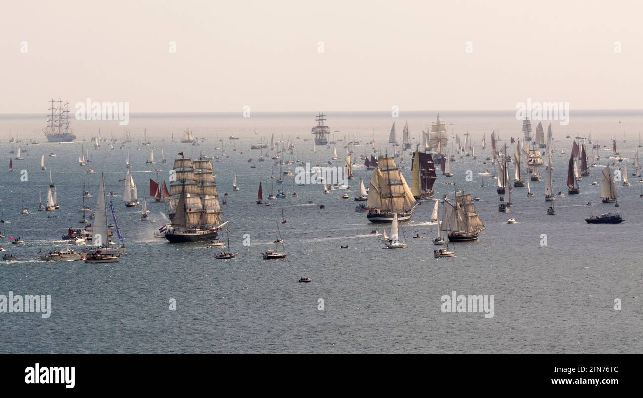 Tall Ships Race Falmouth Cornwall Banque D'Images