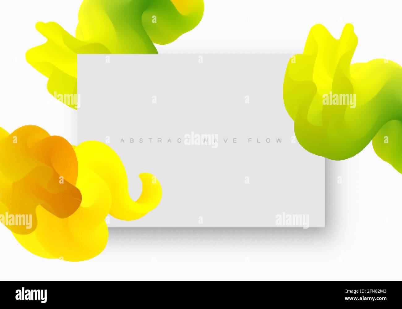 Arrière-plan vectoriel abstrait fluide jaune formes liquides modèle de conception Illustration de Vecteur