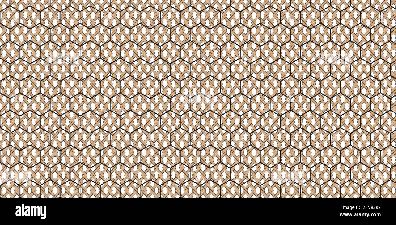 Arrière-plan abstrait des hexagons bruns Illustration de Vecteur