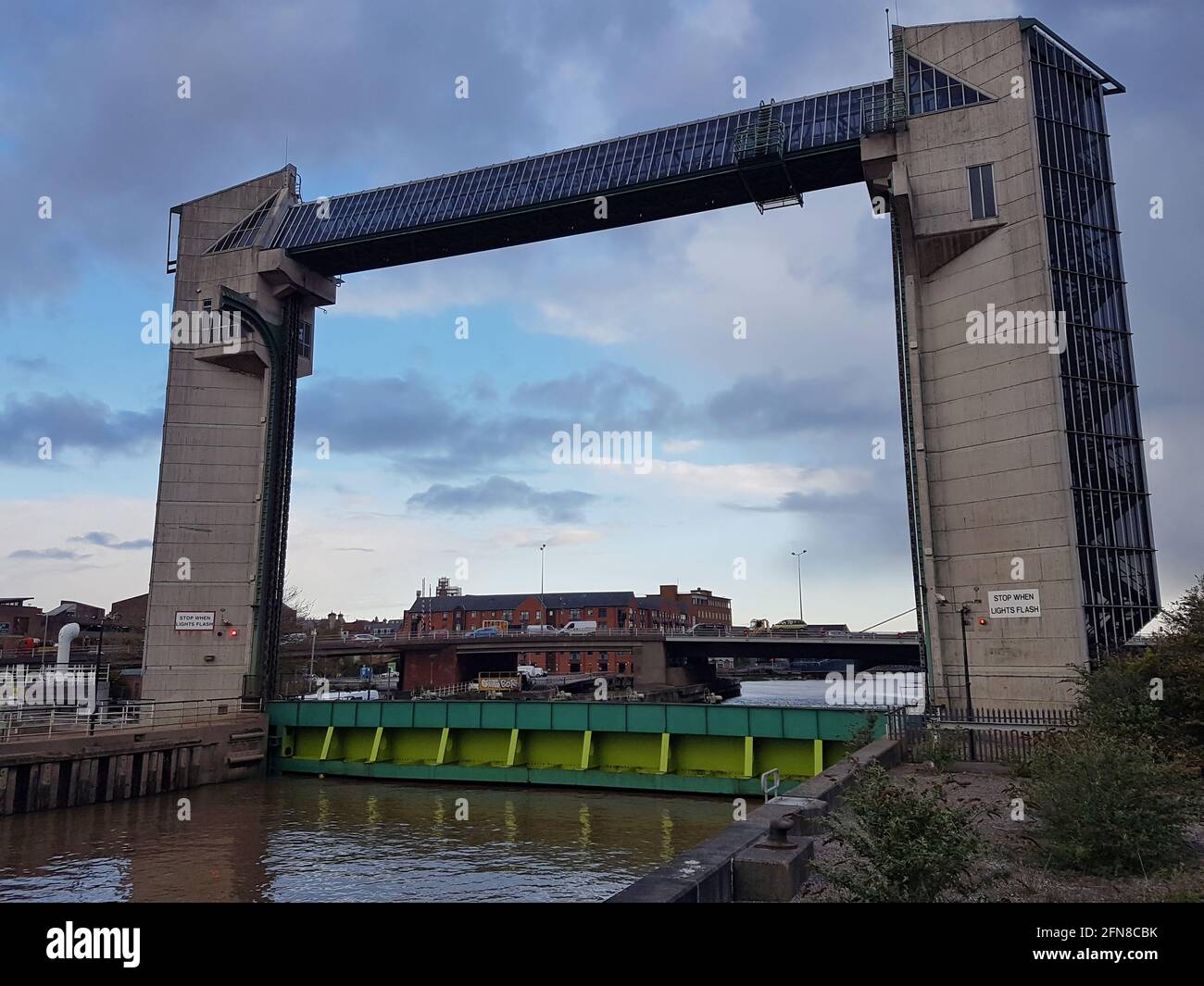 La barrière de marée de la rivière Hull est un système de contrôle des crues Porte située sur la rivière Hull dans la ville de Kingston upon Hull dans la circonscription est du Yorkshire Banque D'Images